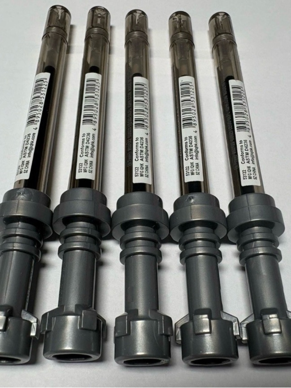 5 Pack LEGO 53122 Star Wars Lightsaber Gel Pen Black/Gray Set Of 5 Pens